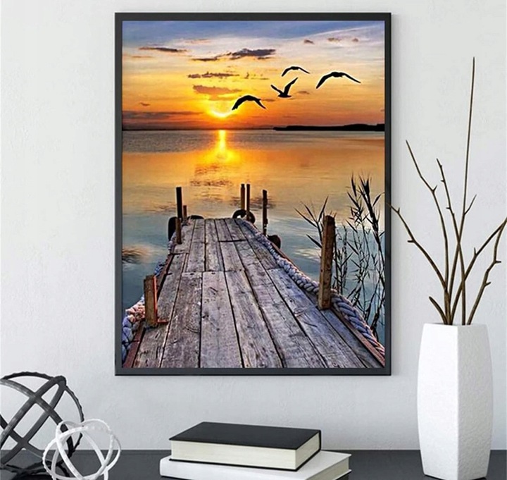 MALOWANIE PO NUMERACH OBRAZY DO MALOWANIA PREZENT OBRAZ KREATYWNY 40X50