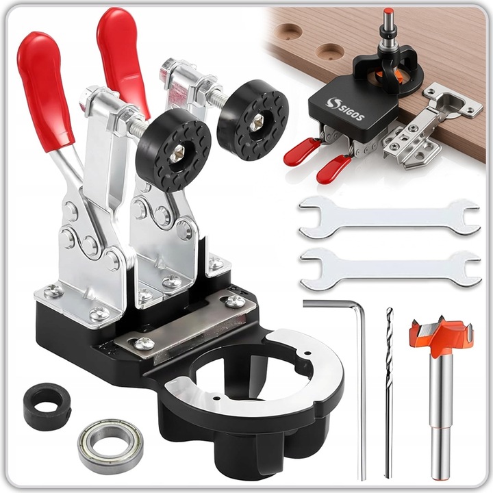 SZABLON DO WIERCENIA OTWORÓW POD ZAWIAS FREZ DO PUSZEK ZNACZNIK