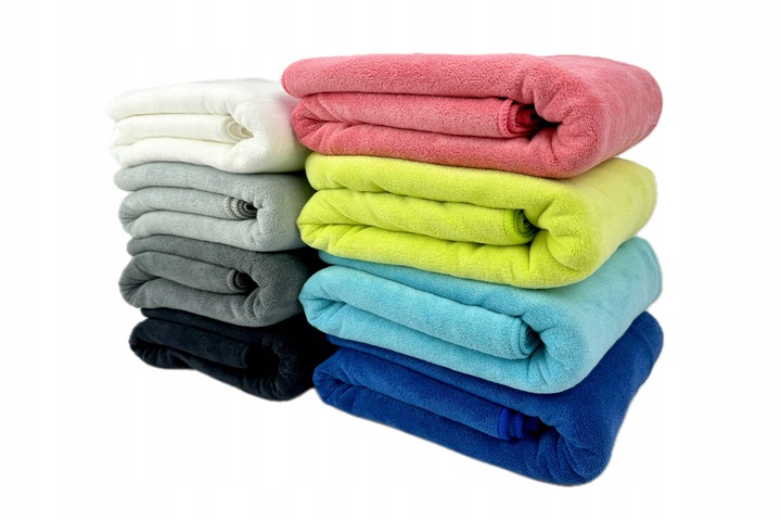 Ręcznik Szybkoschnący Mikrofibra Pluszowa PRO Gruby 400gsm 70x140 Kolory