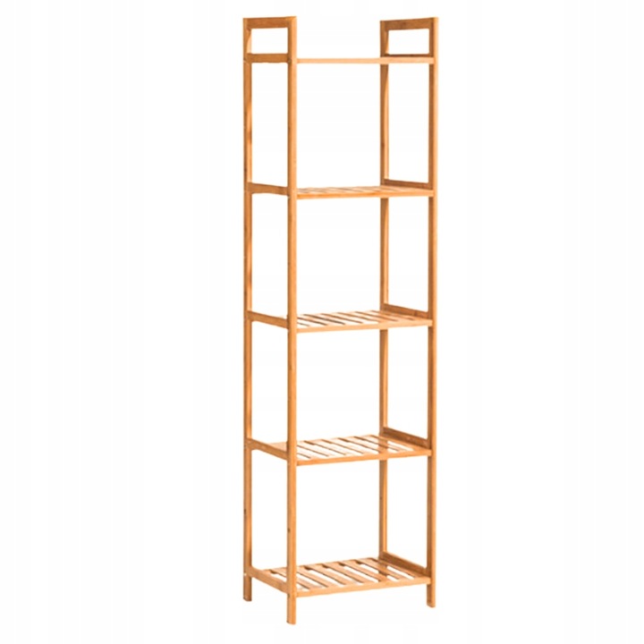 Regał stojak łazienkowy półka bambusowa regał drabinkowy uniwersalny