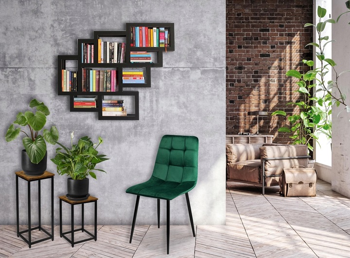 KWIETNIK STOJĄCY METALOWY RUSTYKALNY LOFTOWY STOJAK PÓŁKA NA KWIATY