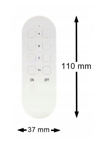 Gniazdo Pojedyncze Bezprzewodowe MINI sterowane zdalnie Pilotem 3szt.