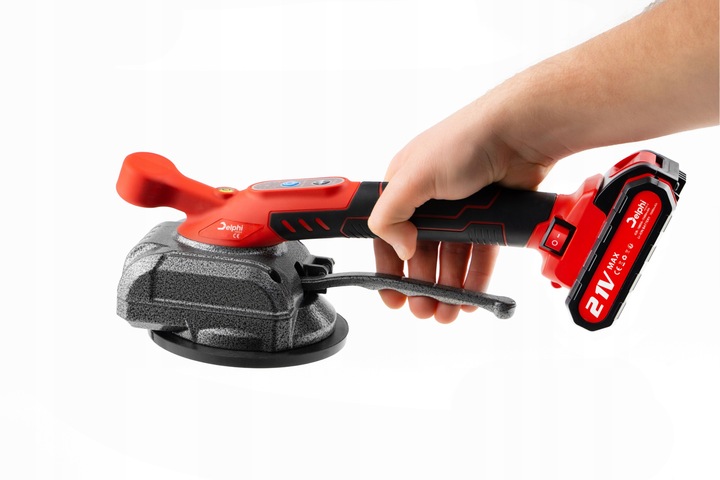 PRZYSSAWKA WIBRUJĄCA DO PŁYTEK WIBRATOR DO POZIOMOWANIA 2xAKU MOCNA