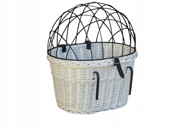 KOSZYK z wikliny na rower do przewozu psa KOSZ XL