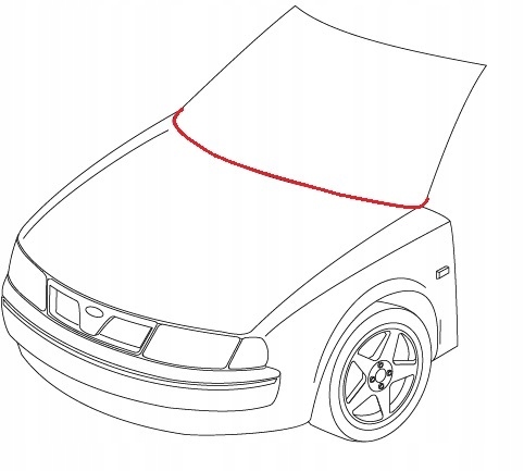 Nowa Listwa Dolna / Uszczelka Podszybia Opel Astra G II 2 1998-2009