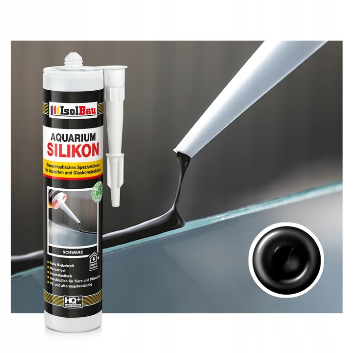 Silikon akwarystyczny czarny 300 ml