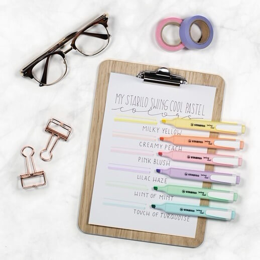 Zakreślacz Stabilo Swing Cool Pastel 8 Kolorów