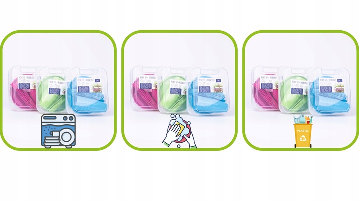 Zestaw piknikowy 31 elementów różne kolory