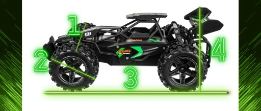 Samochód zdalnie sterowany AUTO NA PILOTA DUŻY RC MONSTER WYTRZYMAŁY DRIFT