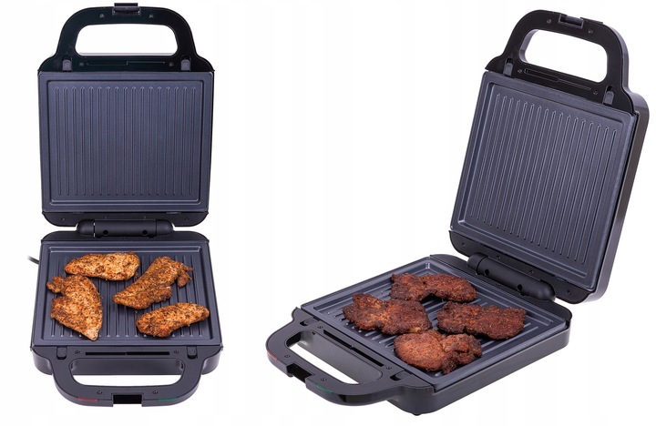 OPIEKACZ GOFROWNICA TOSTER DO KANAPEK GRILL WYMIENNE WKŁADY 3w1 MOC