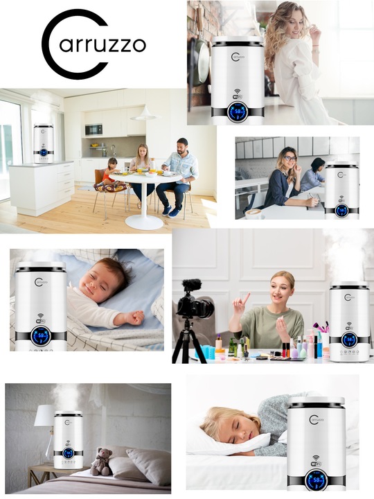 Nawilżacz powietrza SMART HOME+ WIFI automatyczny AROMATERAPIA OLEJKI