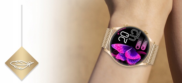 Smartwatch Zegarek Damski Wodooporny PL Menu Rozmowy Smart Watch 4 Paski