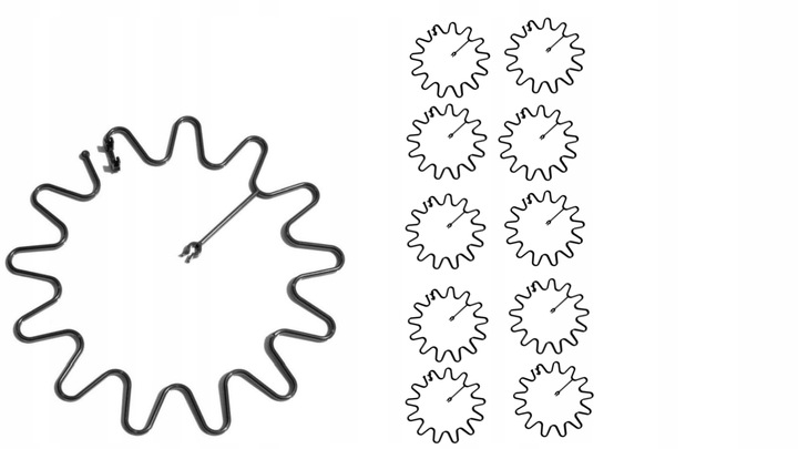 PODPORA DO ROŚLIN KWIATÓW OBEJMA RING 10 SZTUK