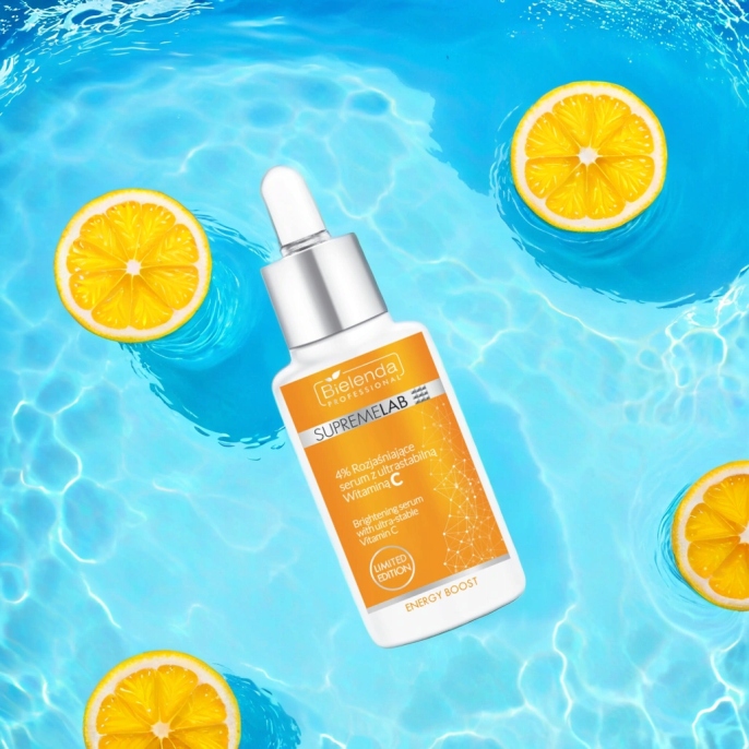 BIELENDA SERUM DO TWARZY SUPREMELAB 4% ROZJAŚNIAJĄCE Z WITAMINĄ C 30ML