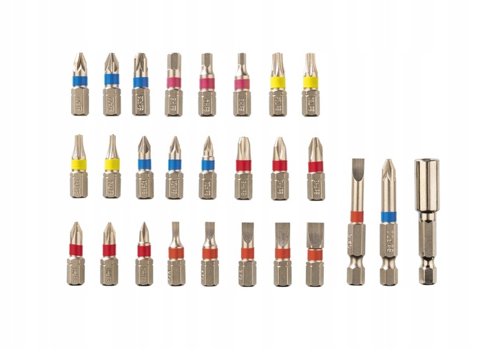 PARKSIDE PSSA 4 B2 Wkrętarka 4V obrotowa rękojeść 10Nm 26 bitów ZESTAW 30w1