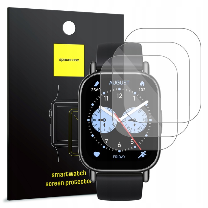 3X SZKŁO HARTOWANE DO REDMI WATCH 5 LITE OCHRONNE 2.5D SPACECASE SZYBKA