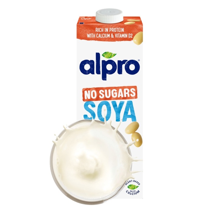 ALPRO NAPÓJ SOJOWY Z DODATKIEM WAPNIA I WITAMIN BEZ CUKRU 6x 1L