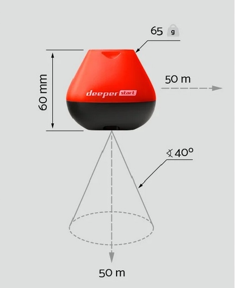 Echosonda Deeper Fishfinder START Smart Fishfinder
