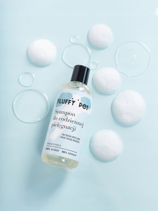 SZAMPON dla psów do codziennej pielęgnacji FluffyPet 300ml HIPOALERGICZNY
