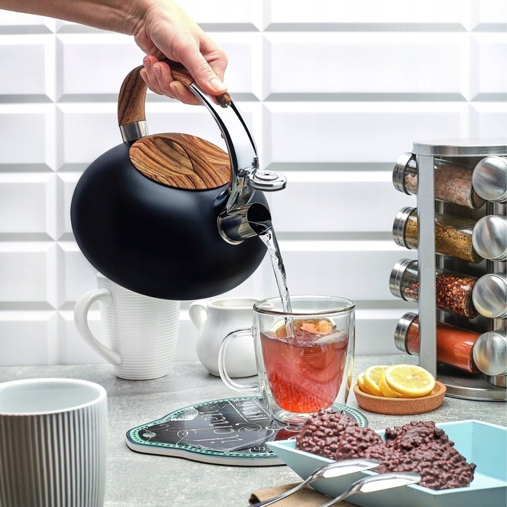 Energooszczędny CZAJNIK INDUKCJA z GWIZDKIEM czajnik NA GAZ 2,5L Douglas