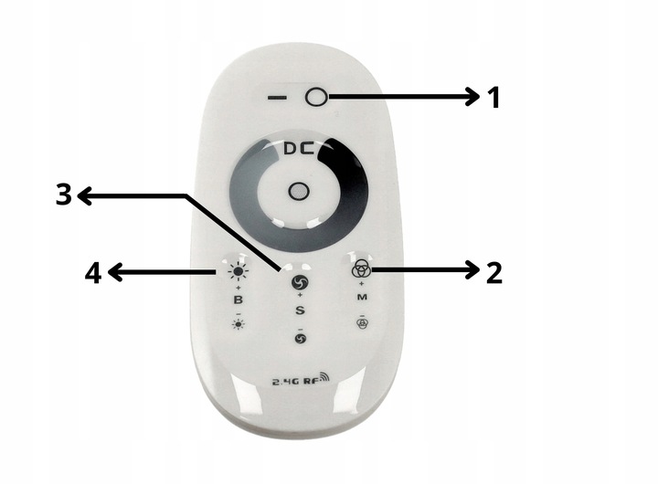 Ściemniacz Sterownik Do Taśm LED z Pilotem Dotykowym 3x4A 288W