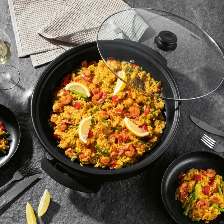 PATELNIA ELEKTRYCZNA DUŻA XXL NIEPRZYWIERAJĄCA MULTIPATELNIA 42cm MOC