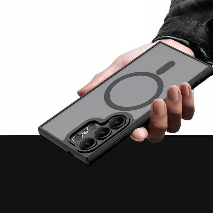 Etui do Samsung Galaxy S25 ULTRA CASE Wzmacniane MATOWE MAGNETYCZNE + SZKŁO
