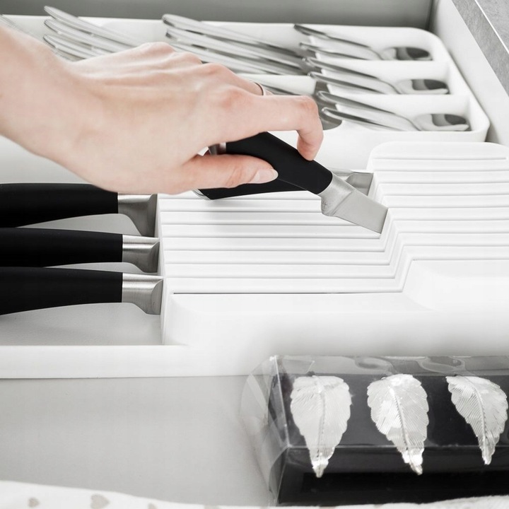 Wkład DO SZUFLADY na noże kuchenne pudełko pojemnik organizer kuchenny