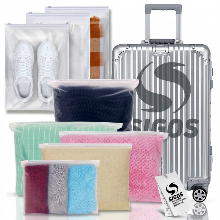 Organizer Podróżny Do Walizki Torby Szafy Zestaw 26 Szt Ubrania I Buty