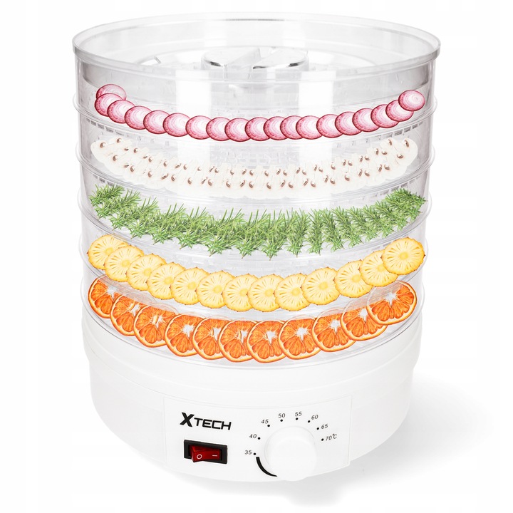 SUSZARKA SPOŻYWCZA DO GRZYBÓW OWOCÓW WARZYW ZIÓŁ ŻYWNOŚCI 600W 5 POZIOMÓW