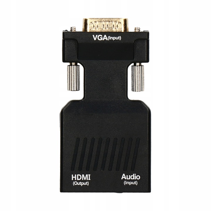 ADAPTER KONWERTER VGA D-SUB DO HDMI + DŹWIĘK AUDIO