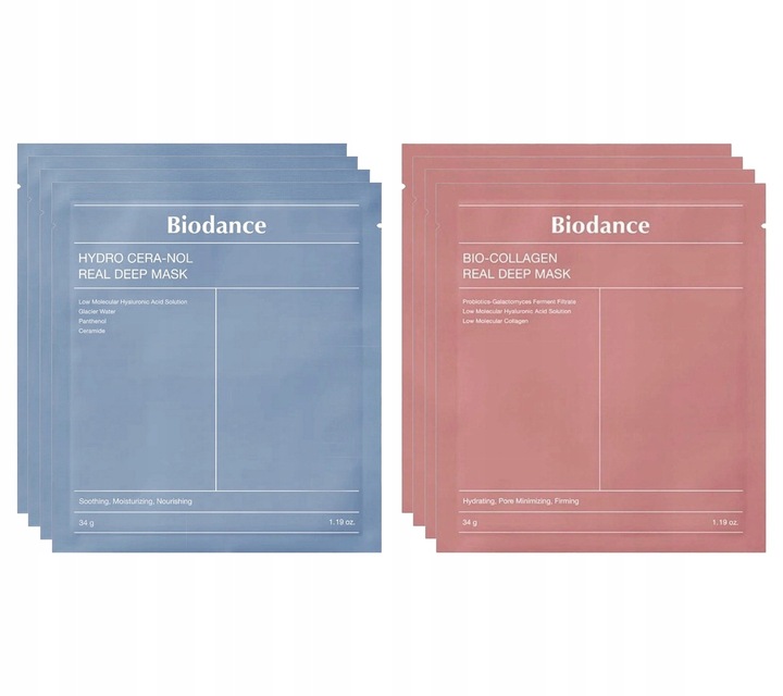 Biodance Bio Collagen Real Deep+Hydro Cera-Nol Real Deep Mask Zestaw