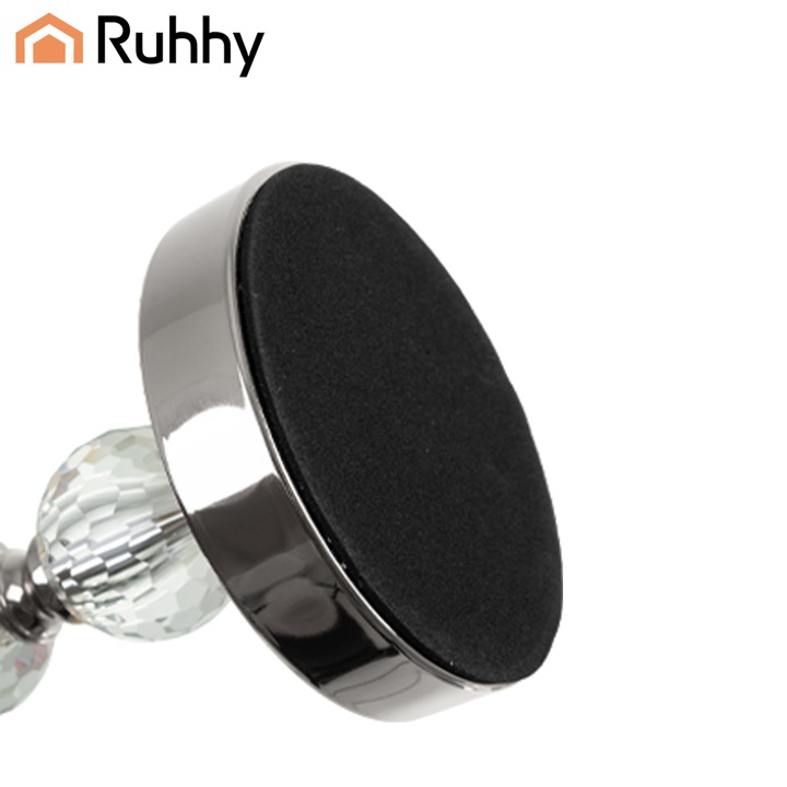 Świecznik Szklany Lampion Zestaw 1-2-3 Świeczniki na Nodze Srebrne