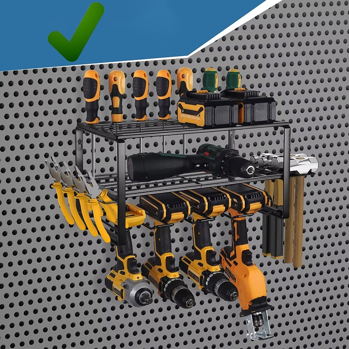 REGAŁ GARAŻOWY Ścienny Półka Wieszak ORGANIZER na Elektronarzędzia