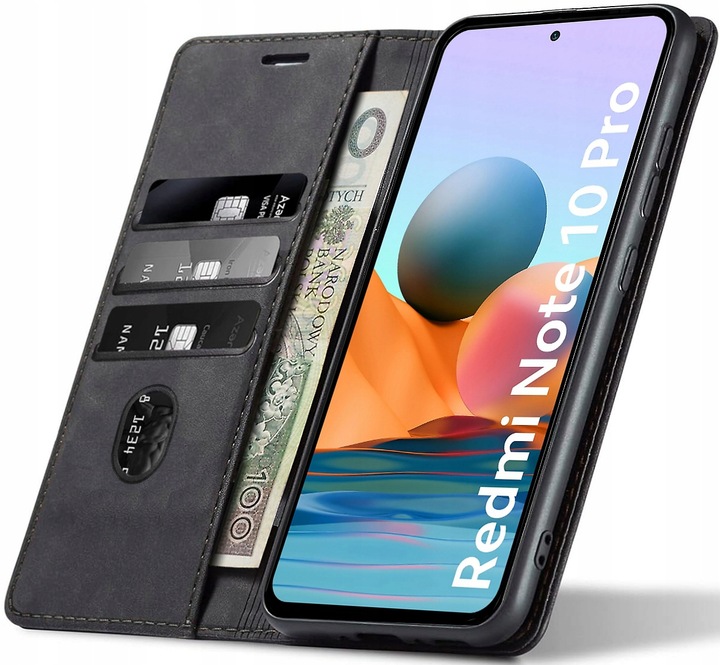 ETUI SKÓRZANE MAGNETYCZNE SHEEP SKIN DO XIAOMI REDMI NOTE 10 PRO +SZKŁO