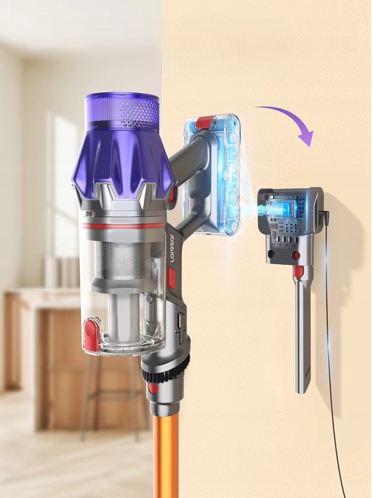 ODKURZACZ AKUMULATOROWY PIONOWY RĘCZNY BEZPRZEWODOWY LARESAR V7 500w