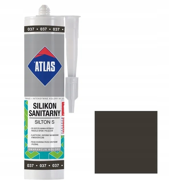 ATLAS SILIKON SANITARNY SILTON S GRAFITOWY 037 280ml