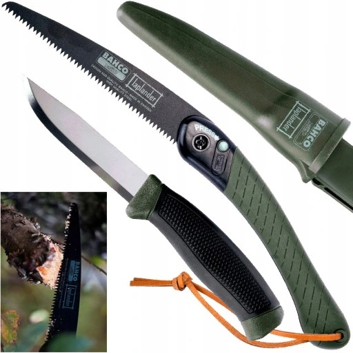 BAHCO LAP-KNIFE PIŁA SKŁADANA LAPLANDER + NÓŻ