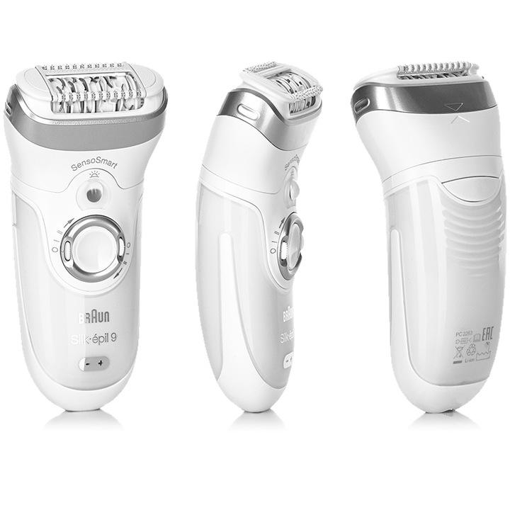 DEPILATOR BRAUN Silk-epil 9 SENSOSMART Wet&Dry + GOLARKA - LIMITED EDITION