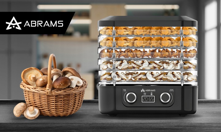 SUSZARKA DO GRZYBÓW WARZYW I OWOCÓW 400W REGULACJA TEMPERATURY TIMER 5