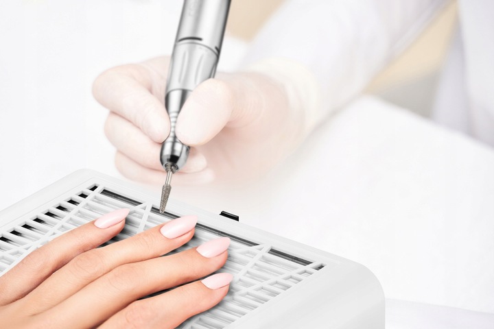 POCHŁANIACZ PYŁU DO PAZNOKCI FREZARKI BIAŁY FILTR KASETOWY HEPA MOC 80W