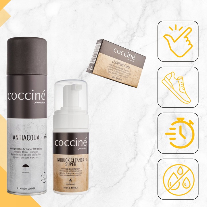 Wodoodporny Impregnat Coccine 250ml Pianka do Czyszczenia Gumka do