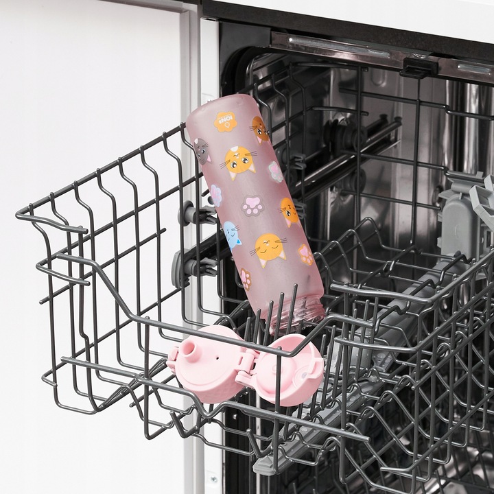 BUTELKA NA WODĘ DLA DZIEWCZYNKI NA TRENING ZABAWNE KOTKI ŁAPKI ION8 0,5 l