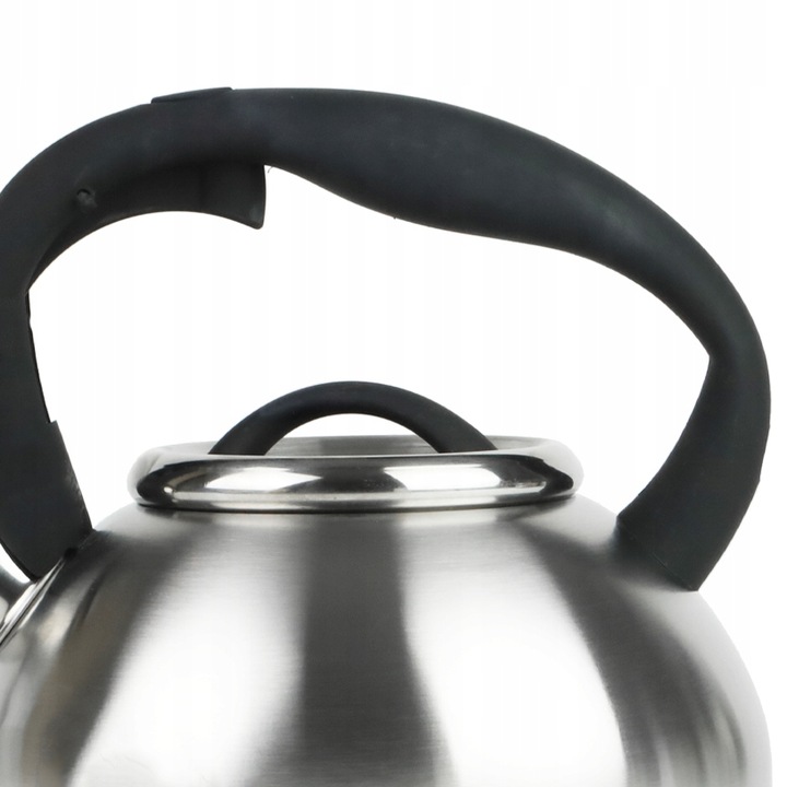 SREBRNY CZAJNIK Z GWIZDKIEM TRADYCYJNY 2,5 L INDUKCJA GAZ STAL