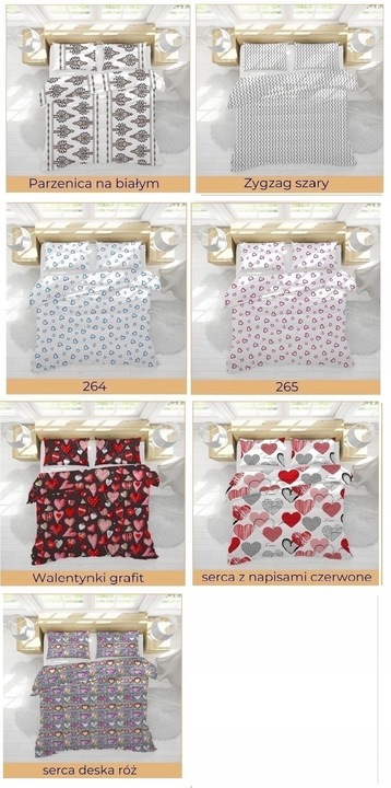 Komplet pościeli 140x200 gruba Polska bawełna 100% dużo wzorów -