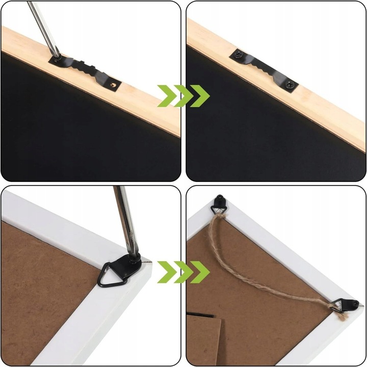 251 Zestaw Haków Do Wieszania Obrazów Z Wkrętami, Wieszaki Do Ramki i