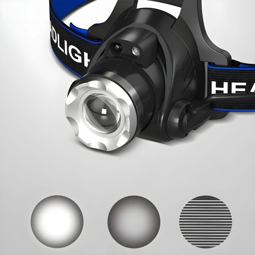 LATARKA CZOŁOWA LED ZOOM XML-T6 CREE LAMPKA CZOŁÓWKA ŁADOWARKA + AKUMULATOR