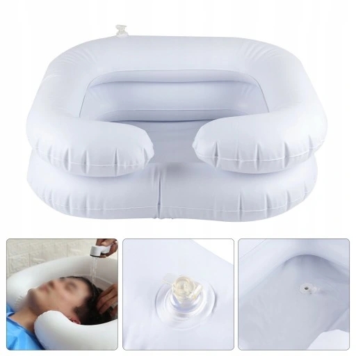 Basen do mycia głowy leżącego w łóżku miska do mycia włosów prysznic pompka