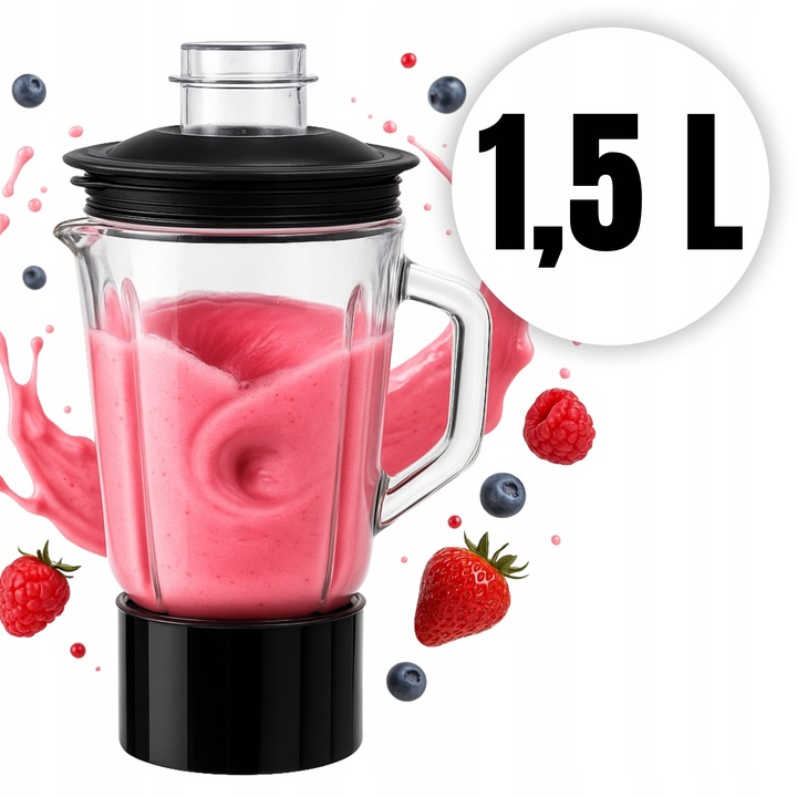 ROBOT PLANETARNY KUCHENNY MIKSER Z MISĄ BLENDER SZKLANY I MASZYNKA DO