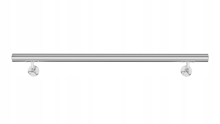 Poręcz schodowa ścienna solidna rura 2,0 mm, stal nierdzewna długość